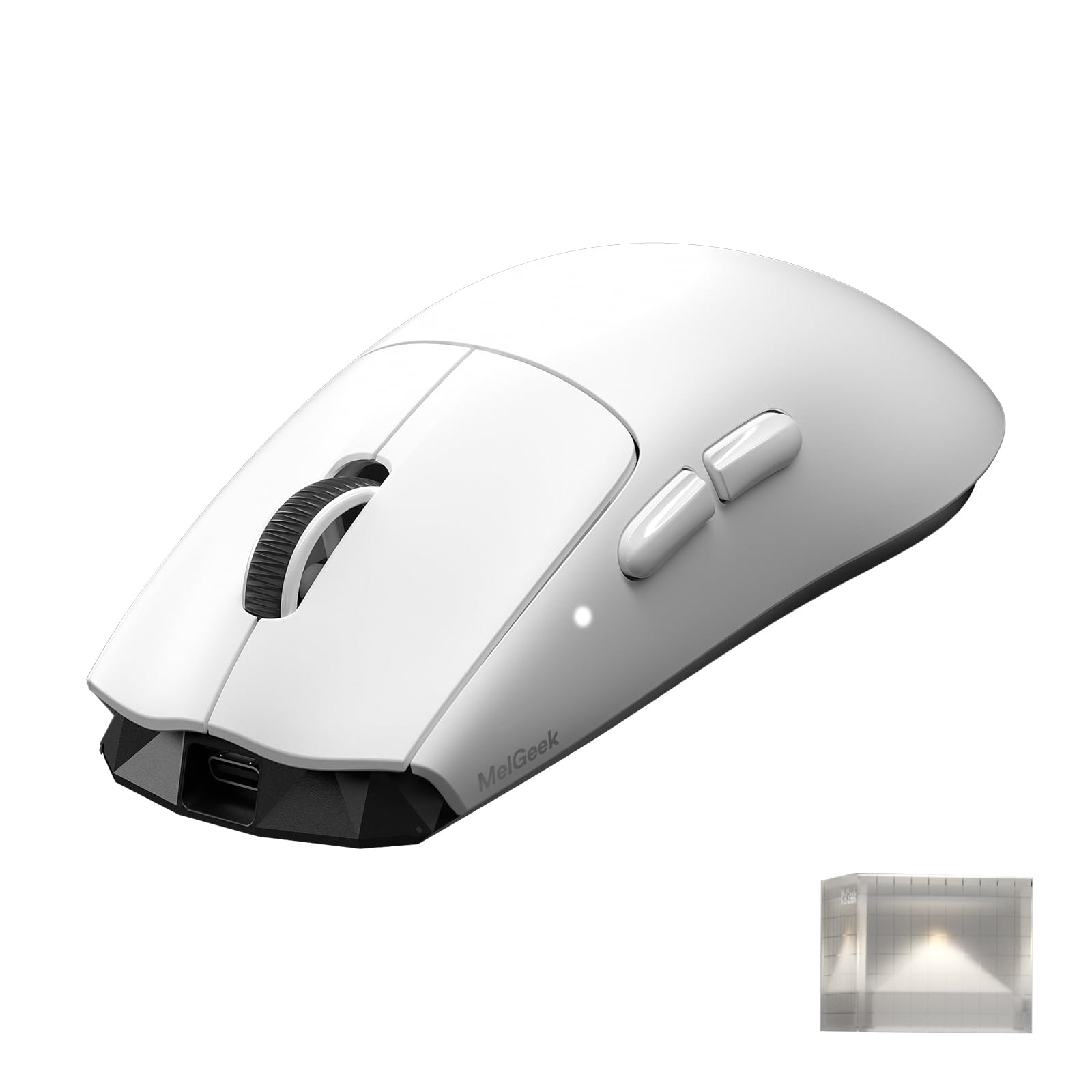 Melgeek HORUS White ゲーミングマウス Amazon.com: MelGeek Horus Lightweight Mouse, Wireless Gaming Mouse
